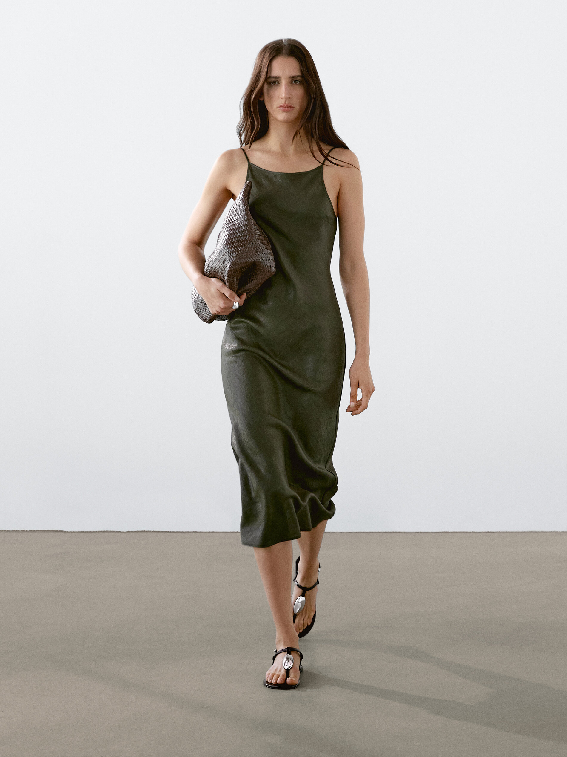Satin Halter Dress