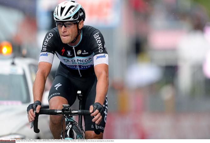 Alessandro Petacchi (Omega Pharma Quick Step) finishes up