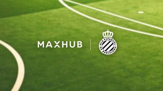 MAXHUB and RCD Espanyol logos.