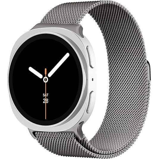 LEIXIUER Milanese Loop Metal Band for Samsung Galaxy Watch 8 and 8 Classic