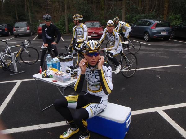 Marcel Sieberg gets ready for the ride