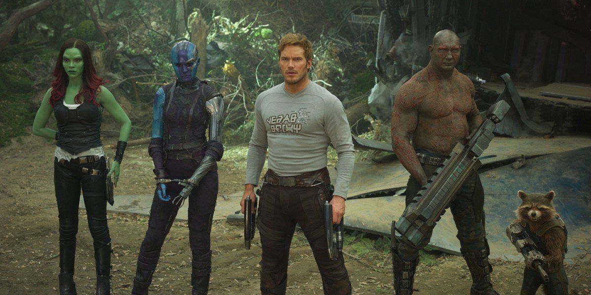 The cast of Guardians of the Galaxy Vol. 2