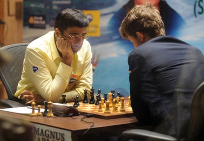 Carlsen and Anand in the World Chess Championship