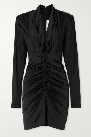 Victoria Beckham Ruched stretch-jersey mini dress