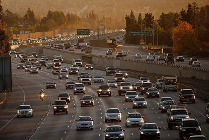 The 210 freeway in Southern California.