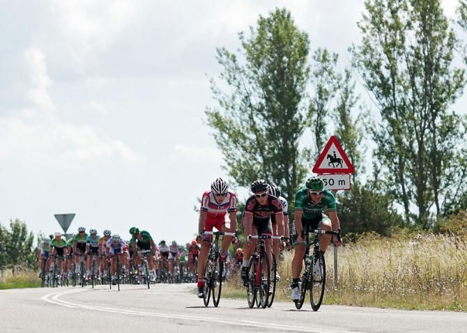 Several riders try a breakaway