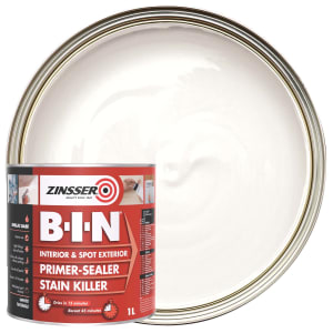 Zinsser B-I-N Primer Sealer - White - 1l