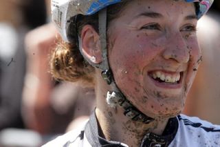 Julie Bresset (BH Suntour Peisey-Vallandry), happy after winning the French national title