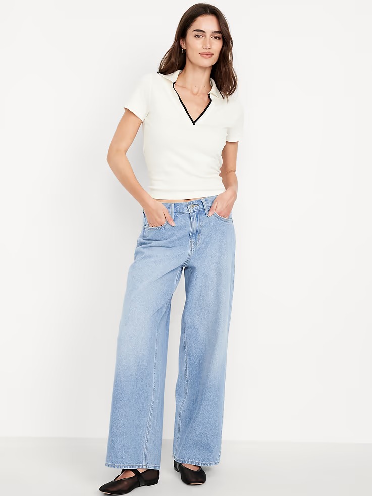 Old Navy, Mid-Rise Wow Baggy Wide-Leg Jeans