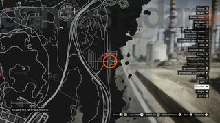 GTA Online Gun Van map showing Palmer-Taylor Power Station location