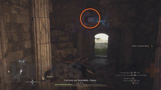 Dragon's Dogma 2 Sphinx Riddles chest containing phial above door