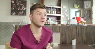 David Ames plays Dom in Holby