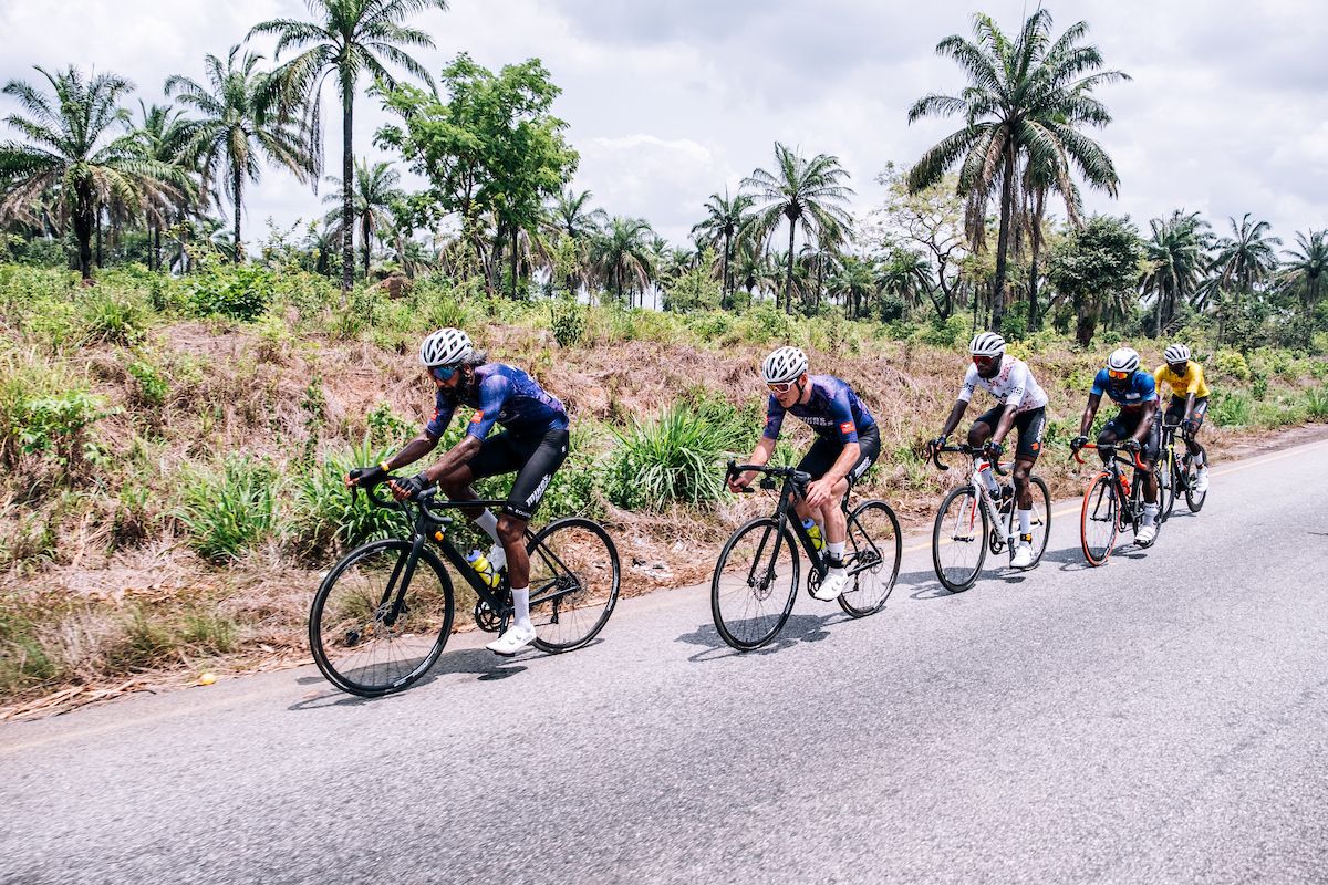 Picture by Oskar ScarsbrookSWpixcom 2630042023 Cycling SIS Science in Sport Tour de Lunsar 2023 Sierra Leone Africa
