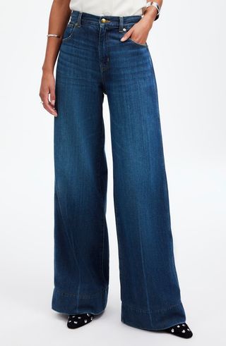 Softdrape Denim Superwide-Leg Jeans