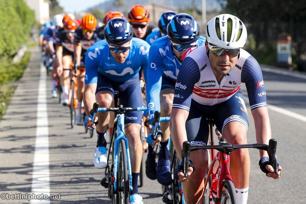 Trek working on the front of the peloton