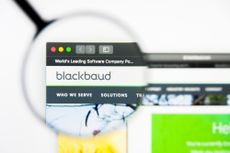 Blackbaud's website under spy glass