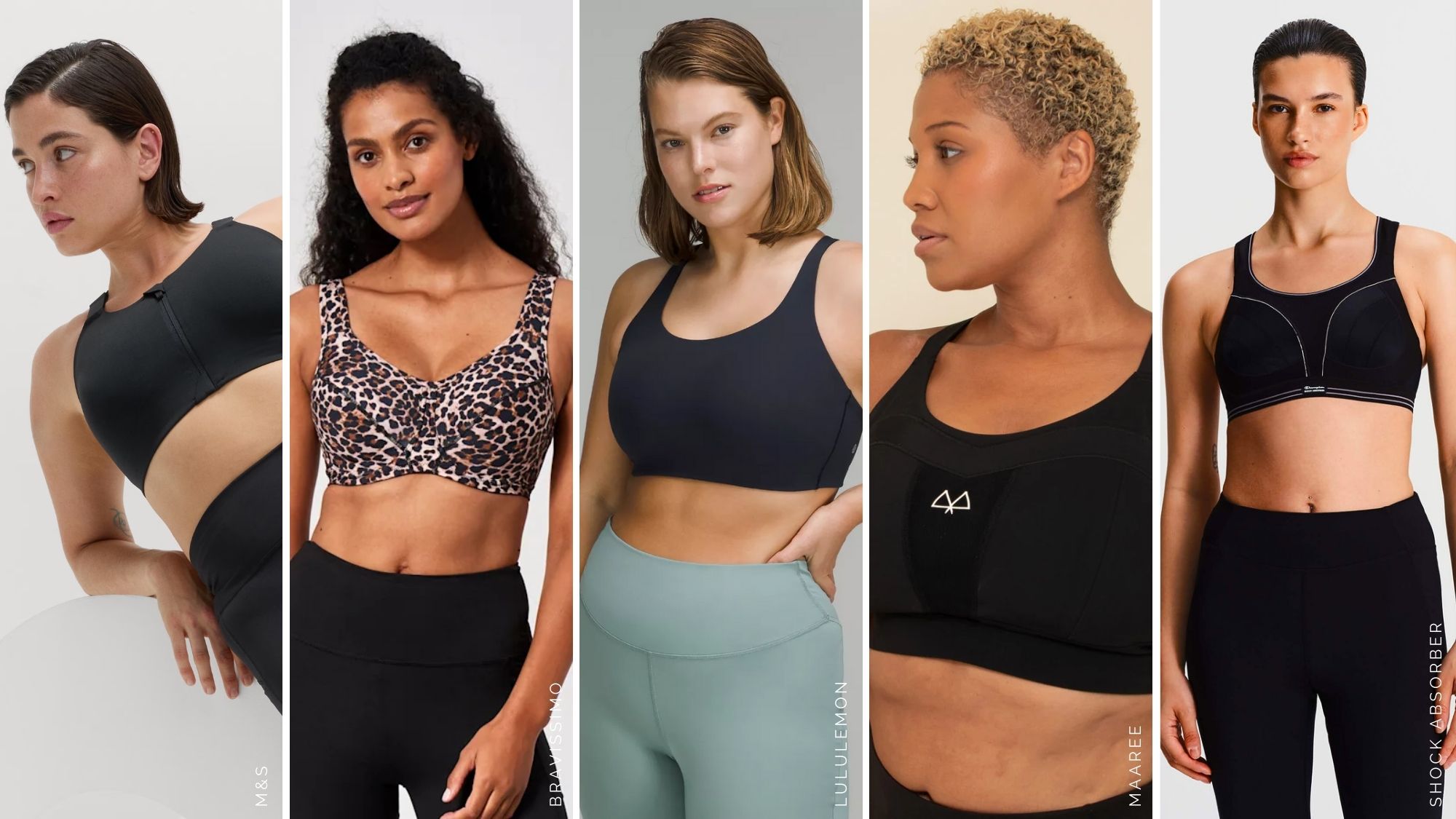 Best sports bras for big boobs: models wearing the best brands