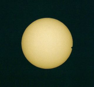 The June 8, 2004, Venus transit of the sun.