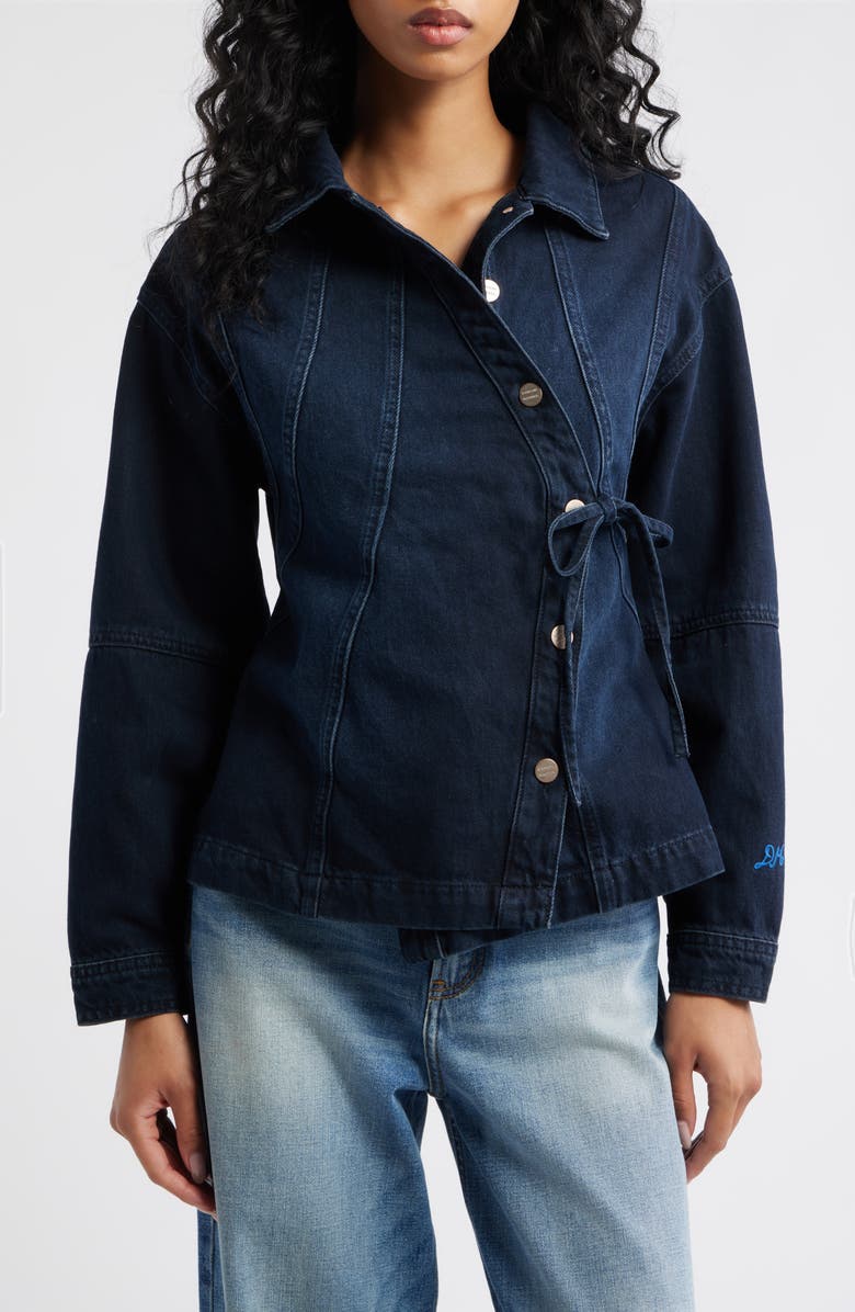 Finella Asymmetric Denim Shirt Jacket
