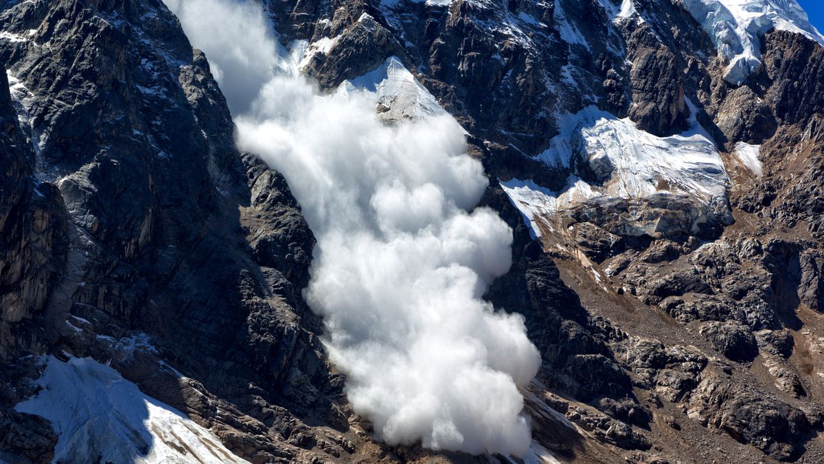 why do avalanches happen? An avalanche on a rocky slope