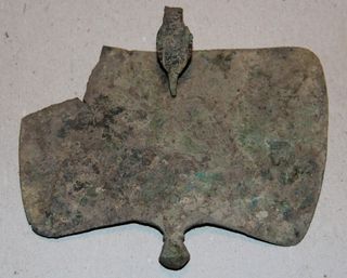 Bronze ornament from Roman fort site in Gernsheim