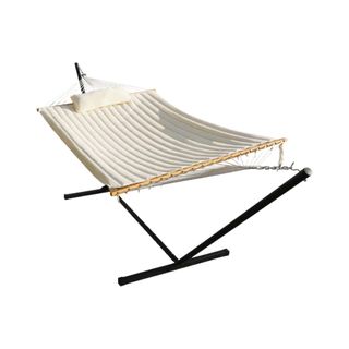 Hammock with white fabric