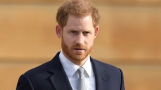 Prince Harry, Duke of Sussex hosts the Rugby League World Cup 2021 draws for the men's, women's and wheelchair tournaments at Buckingham Palace on January 16, 2020 in London, England.