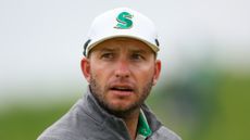 Dean Burmester during a practice round before the PGA Championship at Valhalla