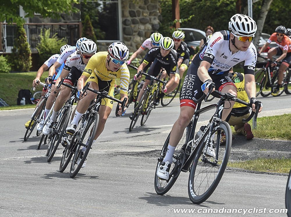 Race leader Gregory Daniel (Axeon Hagens Berman)