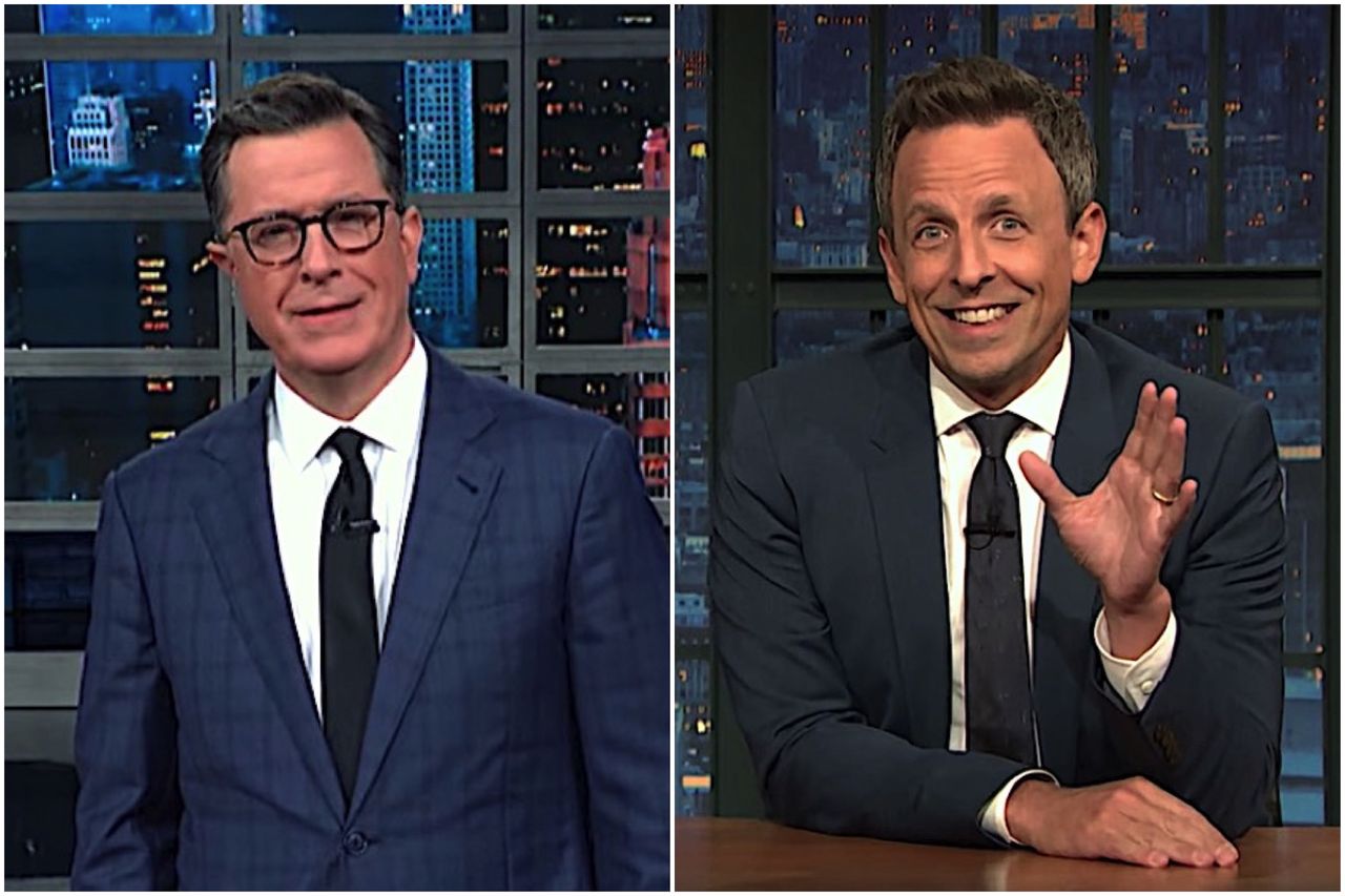 Late night hosts on Trump&amp;#039;s G7 corruption