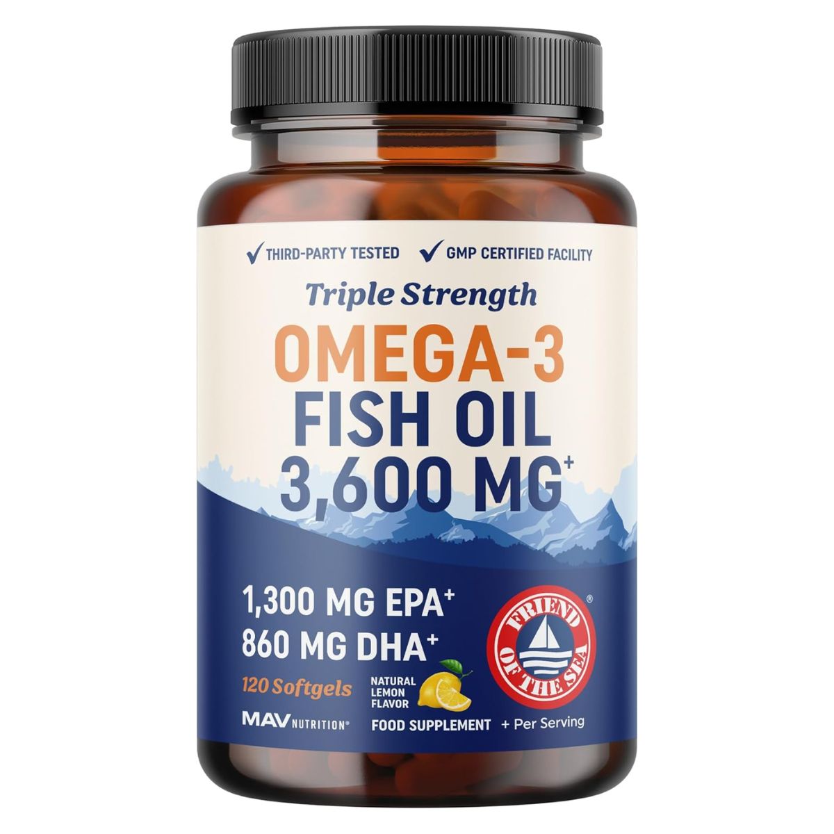 Triple Strength Omega 3 Fish Oil