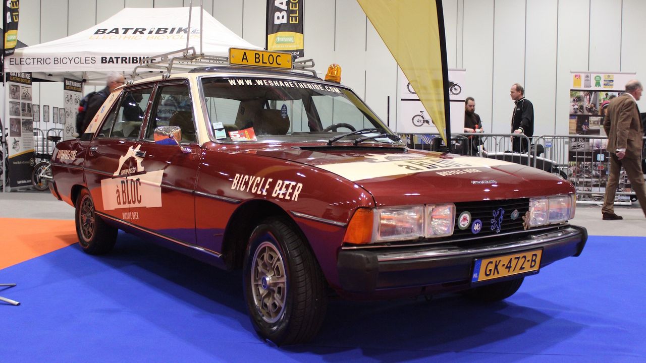 A Bloc Beer have repurposed an old Peugeot team car