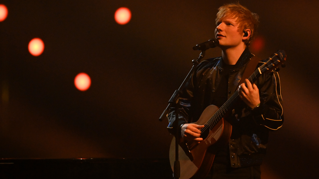 Ed Sheeran performs 