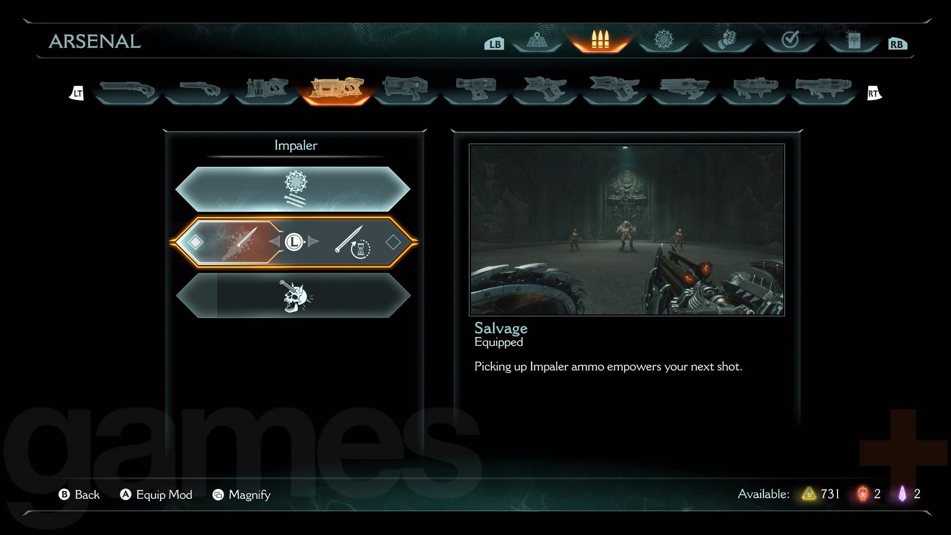 Doom The Dark Ages best upgrades for Impaler