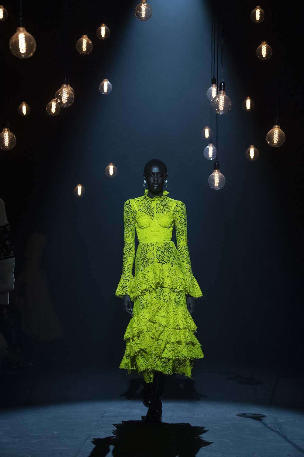 on the runway at London Fashion Week AW23