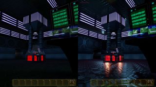 side by side comparison of modded and unmodded deus ex