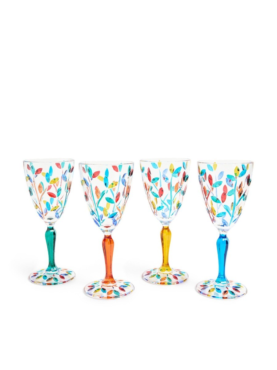 Les-Ottomans Set of Crystal Wine Glasses