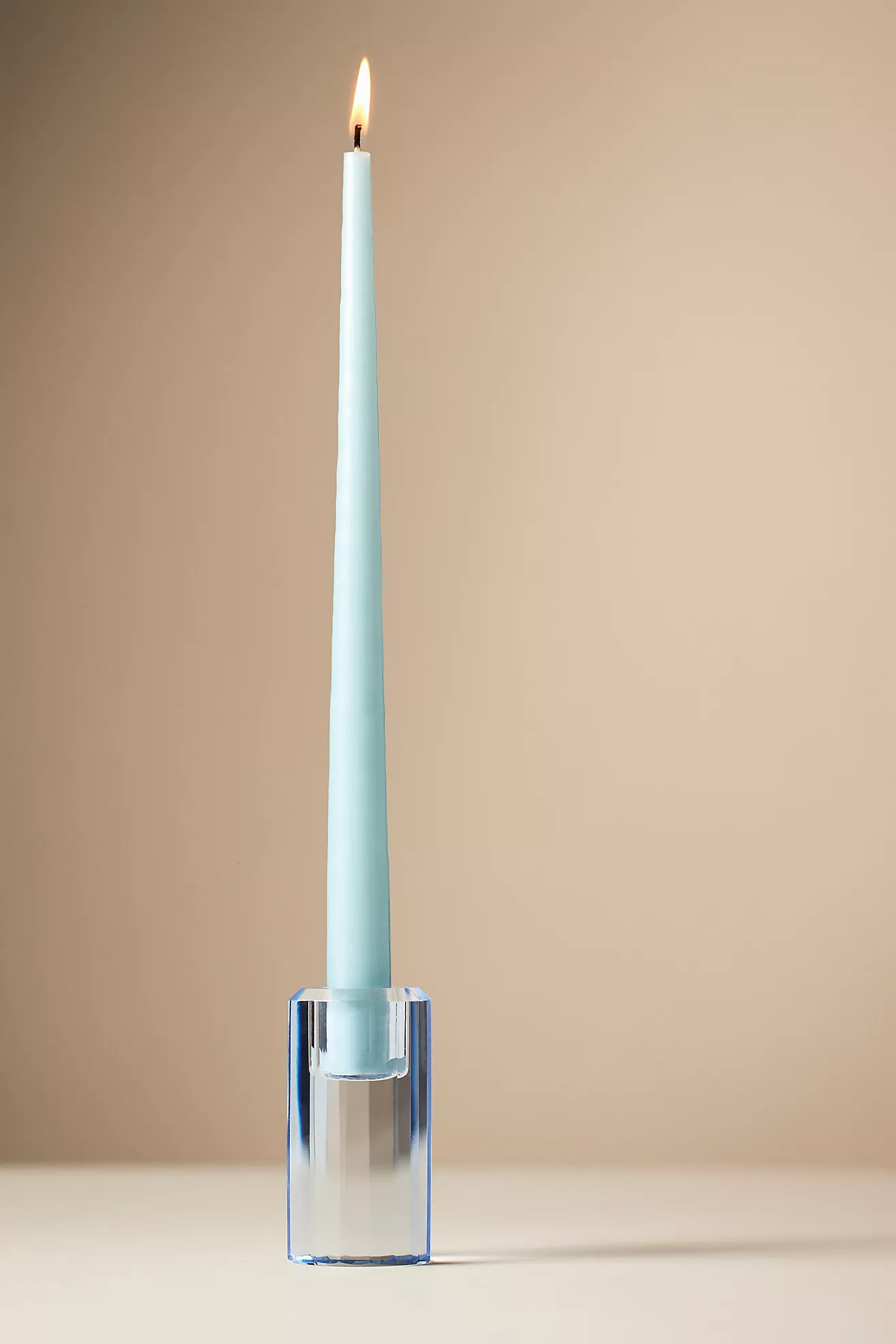 Modern Cut Glass Candle Holder