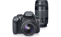 Canon EOS Rebel T6 with EF-S 18-55mm + EF 75-300mm