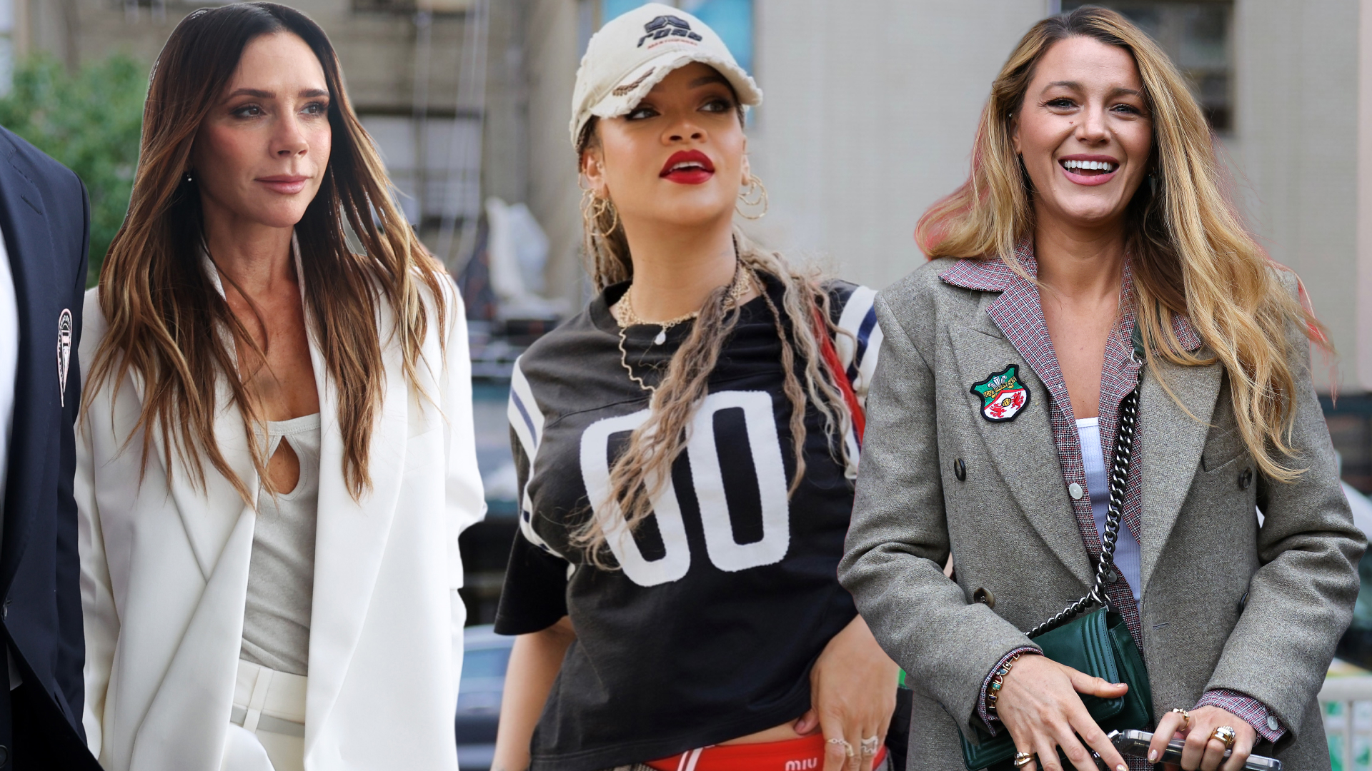 collage of celebrity soccer outfits for the World Cup