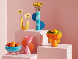 Jonathan Adler's Mustique vase collection