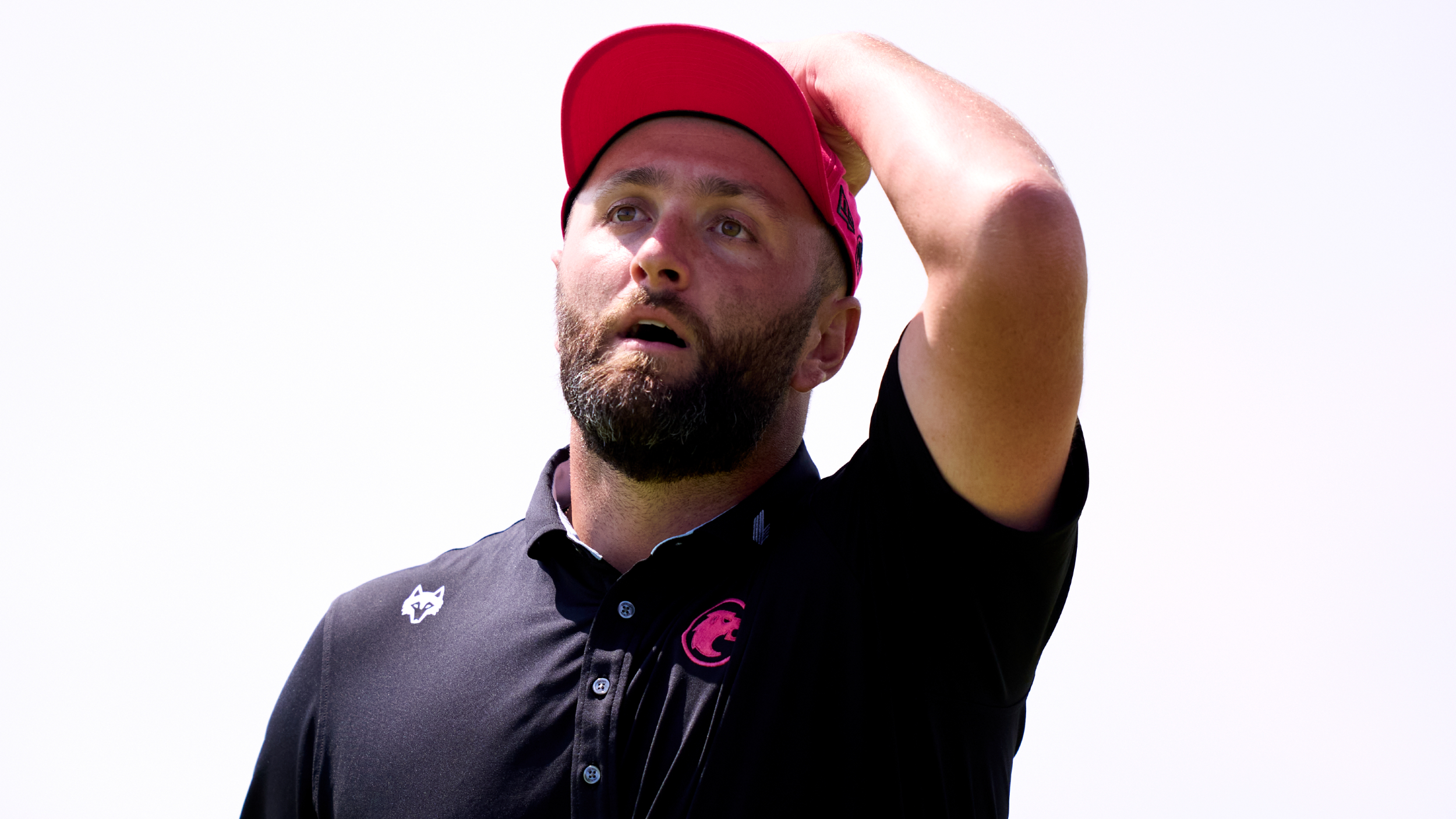 Jon Rahm reacts at The Open