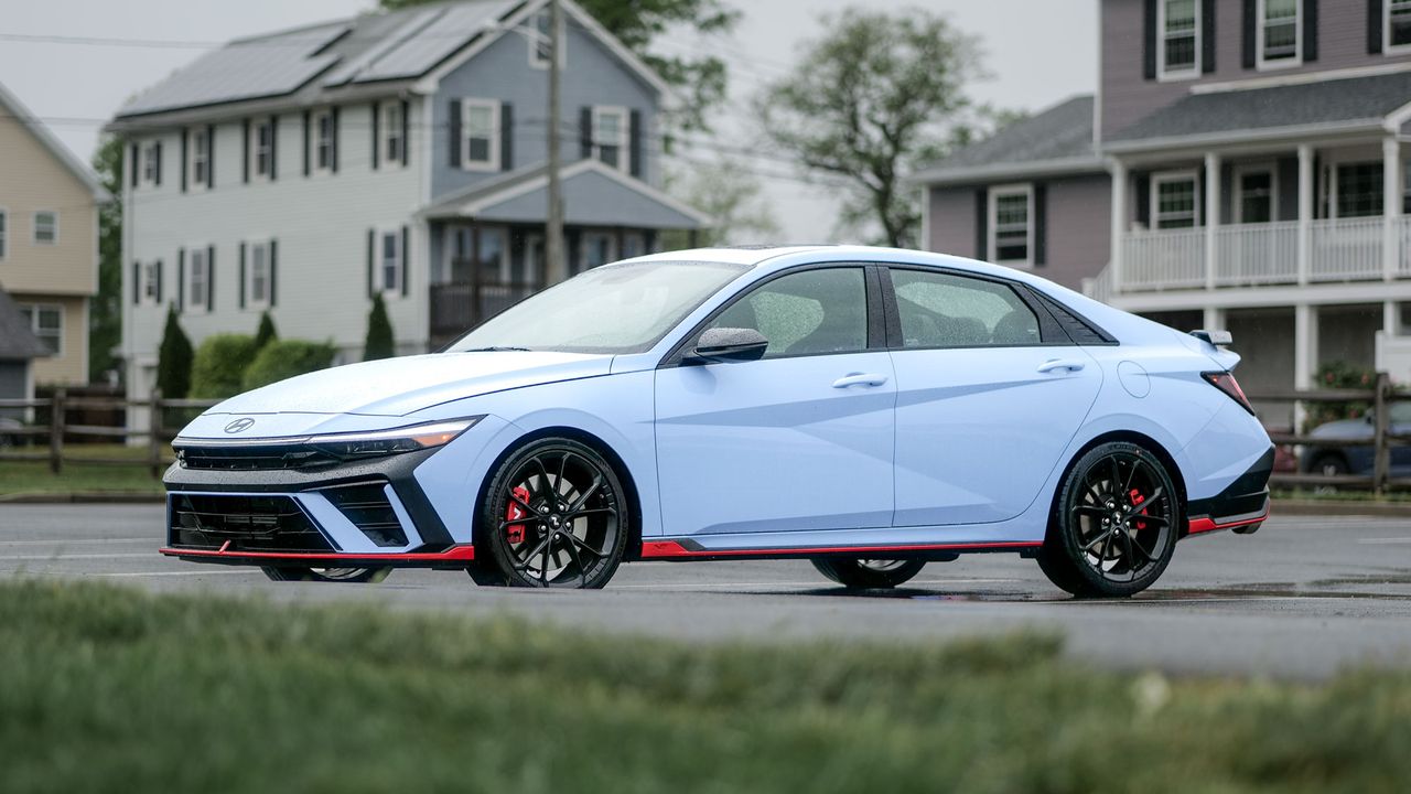 2025 Hyundai Elantra N test drive review pros and cons.