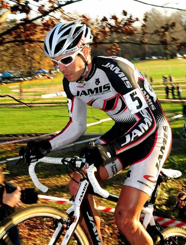 Jesse Anthony (Team Jamis) out of the saddle on a climb.
