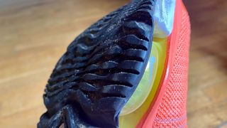 A photo of the outsole on the Nike Tempo Next%