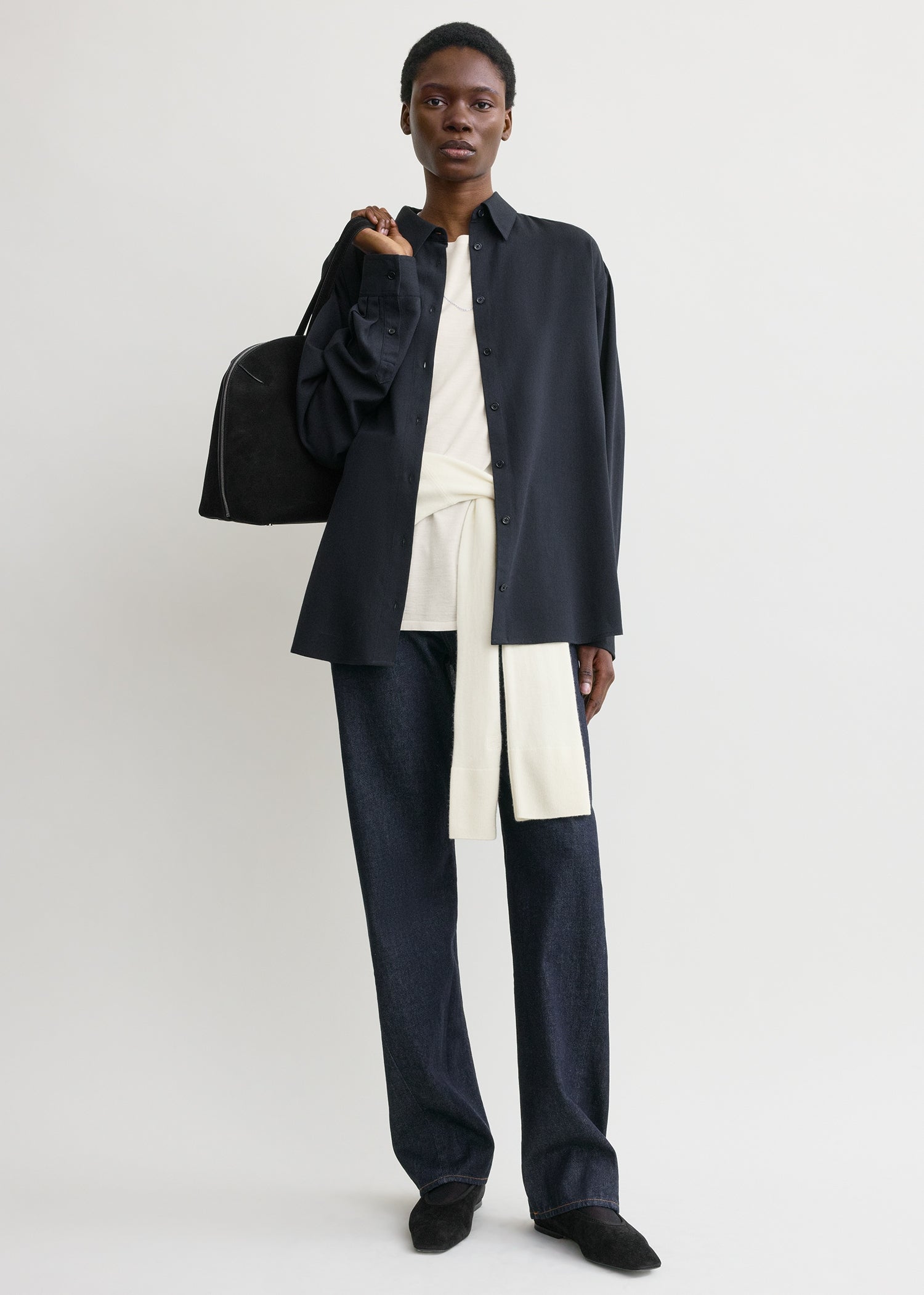 Classic Fluid Shirt Navy