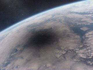 This picture of the Aug. 11, 1999, solar eclipse was one of the last ever taken from the Mir space station. It was used in Joe Rao's "Summer Nights" Hayden Planetarium event on July 25 2017 in New York.