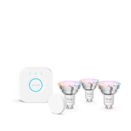 Essential Starter Kit: 3 Gu10 Smart Bulbs (345 Lm) + Smart Button