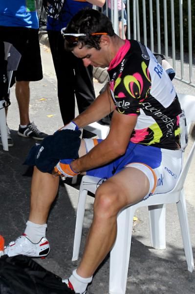 Time to clean up before the podium