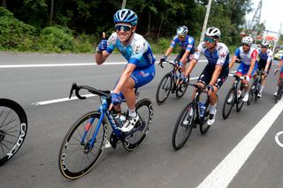 Lawson Craddock (BikeExchange-Jayco) gives the thumbs up during Tour de Pologne